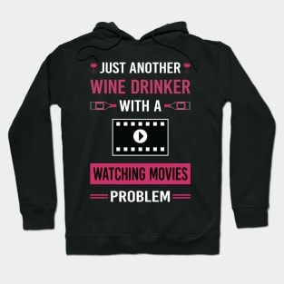 Wine Drinker Watching Movies Movie Hoodie